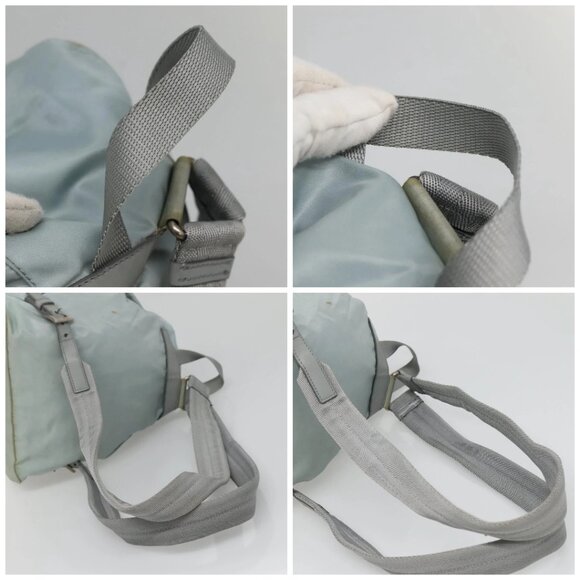PRADA Backpack Nylon Light Blue Silver Auth 141519 - Picture 16 of 16